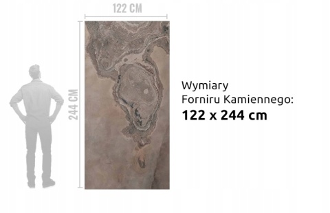 Kamień w rolce Fornir kamienny Naturalny Seul Macedonia 122x244x0,2cm