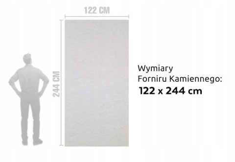 Kamień w rolce Fornir kamienny Naturalny White Quartz 122x244x0,2cm