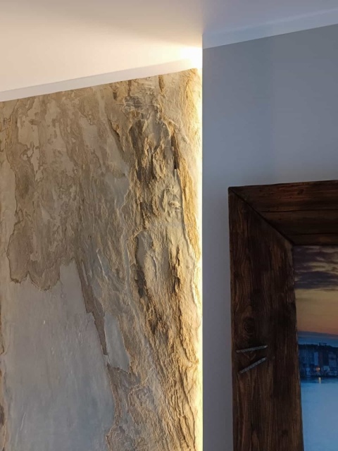 PRÓBKA Kamień w rolce Fornir kamienny Naturalny Autumn Cream 10x15x0,2 cm