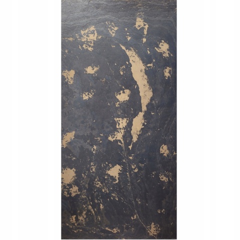 PRÓBKA Kamień w rolce Fornir kamienny Naturalny Black Slate Gold 10x15x0,2