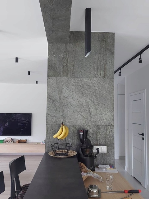 PRÓBKA Kamień w rolce Fornir kamienny Naturalny Gold green 10x15X0,2 cm