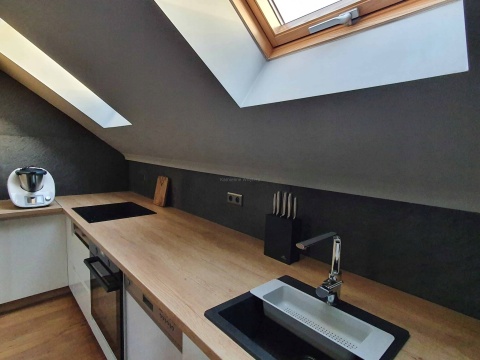 PRÓBKA Kamień w rolce Fornir kamienny Naturalny Silver Galaxy 10X15X0,2 cm