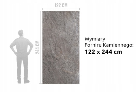 PRÓBKA Kamień w rolce Fornir kamienny Naturalny Silver Galaxy 10X15X0,2 cm