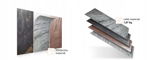 PRÓBKA Kamień w rolce Fornir kamienny Vintige Shine 10x15x0,2 cm