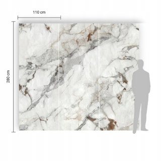 Płyta Węglowa HARDSTONE GOLD GRANDE 280x110x0,5cm Połysk Wodoodporna