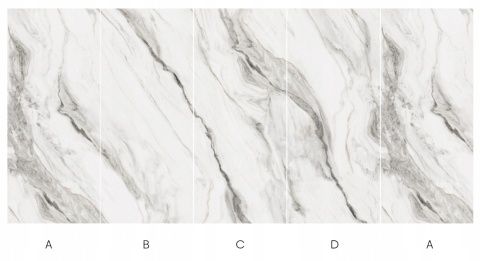 Płyta Węglowa Panel WPC Calacatta Blanco 280x110x0,5cm Połysk PREMIUM HD