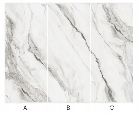 Płyta Węglowa Panel WPC Calacatta Blanco 280x110x0,5cm Połysk PREMIUM HD