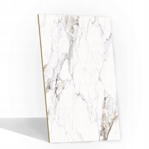 Płyta Węglowa Panel WPC Calacatta Gold 280x110x0,5cm Błyszcząca PREMIUM HD