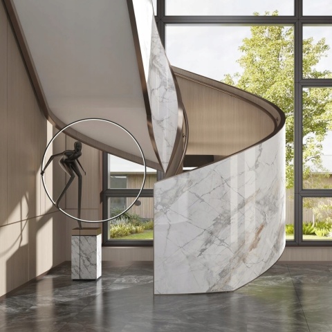 Płyta Węglowa Panel WPC Calacatta Gold 280x110x0,5cm Błyszcząca PREMIUM HD