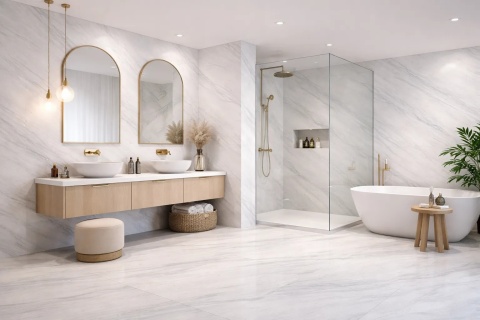 Kamień w rolce Fornir kamienny Naturalny Arctic Stone 122x280x0,3 cm