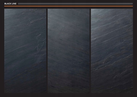 Kamień w rolce Fornir kamienny Naturalny Black LINE Antracyt 122x280x0,2 cm