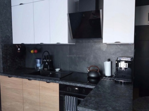 Kamień w rolce Fornir kamienny Naturalny Black Slate 122x280x0,3cm