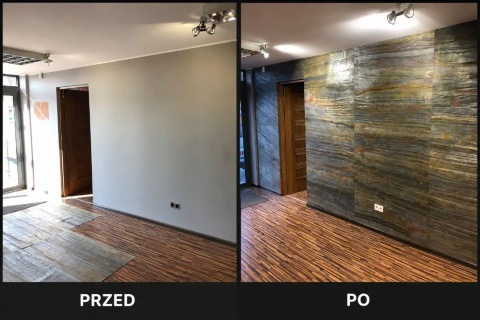 Kamień w rolce Fornir kamienny Naturalny FOREST 122x61x0,3 cm