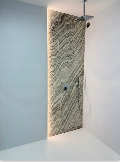 Kamień w rolce Fornir kamienny Naturalny MILIAN WHITE 122x305x0,3 cm