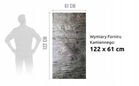 Kamień w rolce Fornir kamienny Naturalny OCEAN BLUE 122x61x0,2cm