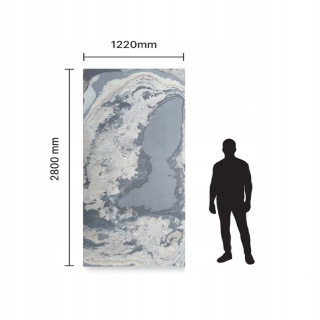 Kamień w rolce Fornir kamienny Naturalny Ocean Blue 122x280x0,3 cm