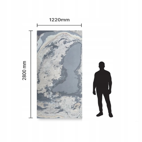 Kamień w rolce Fornir kamienny Naturalny Ocean Blue 122x280x0,3 cm