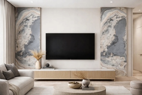 Kamień w rolce Fornir kamienny Naturalny Ocean Blue 122x280x0,3 cm