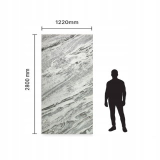 Kamień w rolce Fornir kamienny Naturalny SNOW WHITE 122x280x0,3 cm