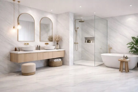 Kamień w rolce Fornir kamienny Naturalny SPAIDER WHITE 122x61x0,3 cm