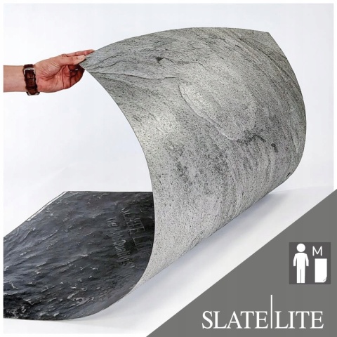 Kamień w rolce Fornir kamienny Naturalny Silver grey 122x61x0,2 cm SLATE