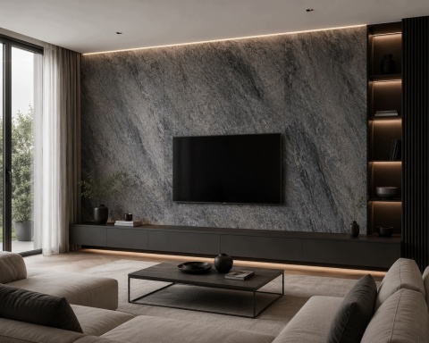 Kamień w rolce Fornir kamienny mineralny Imperial Stone 280x120 PREMIUM
