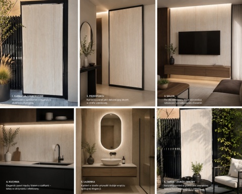 Kamień w rolce Fornir kamienny mineralny TRAWERTYN NATURAL 280x120 PREMIUM
