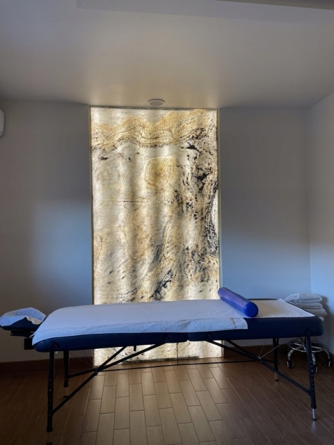 PRÓBKA Fornir kamienny Naturalny do podświetlania Indian Autumn 20X10X0,2cm