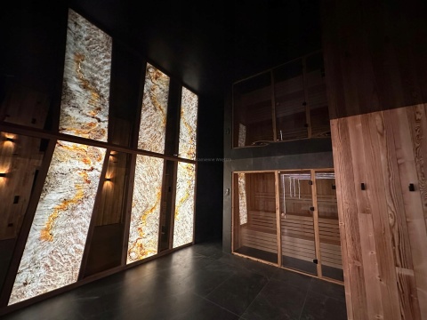 PRÓBKA Fornir kamienny Naturalny do podświetlania Indian Autumn 20X10X0,2cm