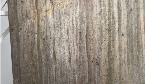 PRÓBKA Kamień w rolce Fornir kamienny Naturalny BORA BURNING 30x20x0,3 cm