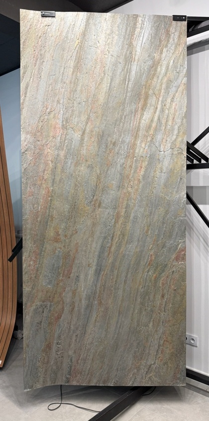 PRÓBKA Kamień w rolce Fornir kamienny Naturalny BORA BURNING 30x20x0,3 cm