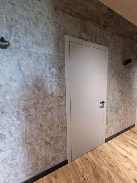 PRÓBKA Kamień w rolce Fornir kamienny Naturalny Seul white 10X20x0,2cm