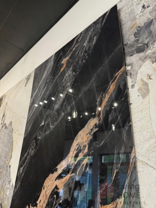 PRÓBKA Płyta Węglowa WPC wodoodporna HARDSTONE GUSTO BLACK 30X20cm POŁYSK