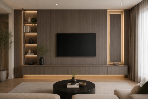 Płyta ŚCIENNA Panel wododporny PVC DĄB BROWN STRUKTURA 280x122x0,3cm MATOWA