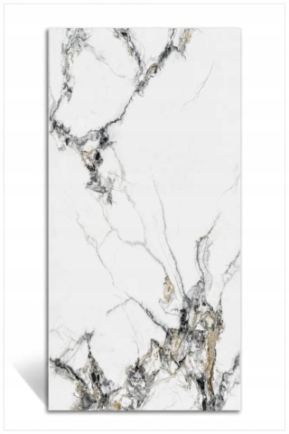 Płyta ŚCIENNA Płyta węglowa PVC LAMARO WHITE 280x121,5x0,3cm POŁYSK
