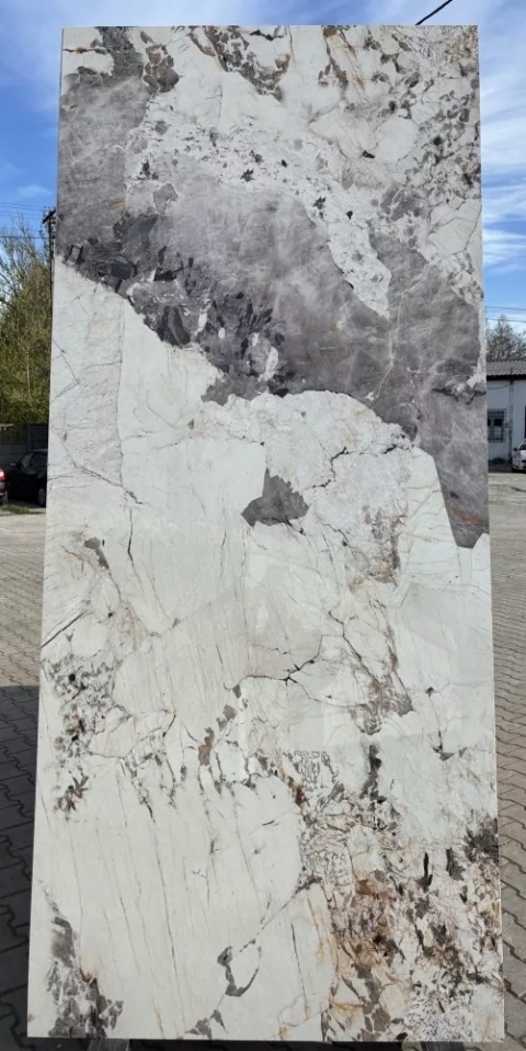 Płyta ŚCIENNA Płyta węglowa PVC LAVERO GREY 280x122x0,3cm POŁYSK