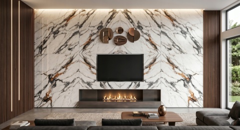 Płyta ŚCIENNA węglowa Panel wododporny AUTUMN PRESTIGE 280x122x0,3cm MATOWA