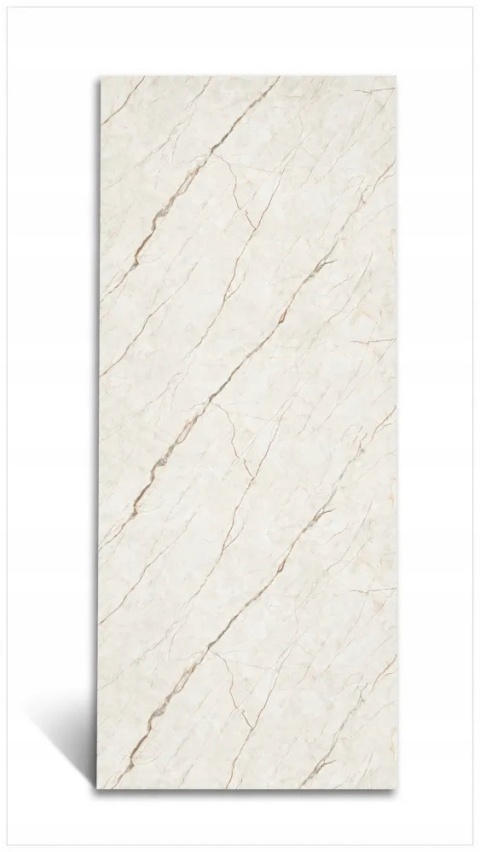 Płyta ŚCIENNA węglowa Panel wododporny BEŻOWY MARMUR 280x122x0,3cm POŁYSK