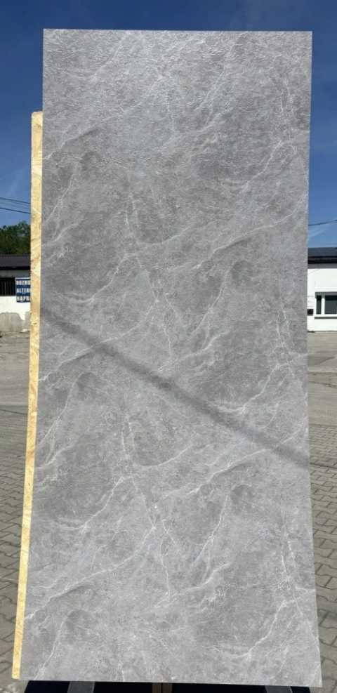 Płyta węglowa Panel wododporny Szary Kamień Strukturalny 280x120x0,3cm MAT