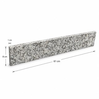 Cokół granitowy polerowany G602 61x8x1 cm