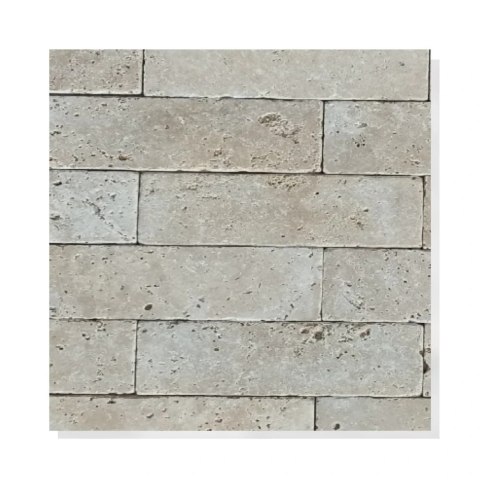 Kamień Dekoracyjny Elewacyjny Trawertyn Ivory Classic Mix 10x30 cm
