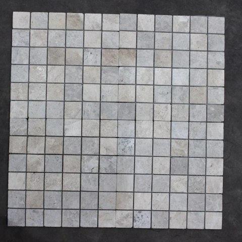 Kamień dekoracyjny Marmur Tundra Grey Mozaika 4,8x4,8x1 cm