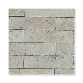 Kamień dekoracyjny elewacyjny trawertyn Ivory Classic Mix Bębnowany 7,5x30,5 cm