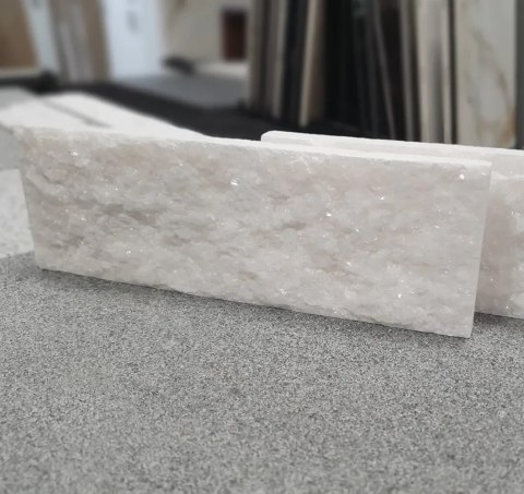 Kamień dekoracyjny marmurowy Pure White Brick 7x30