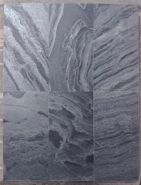 Kamień elewacyjny-dekoracyjny Silver Grey Leather 30x60x1,2 cm
