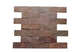 Kamień elewacyjny-dekoracyjny kwarcytowy Copper Brick 10x30