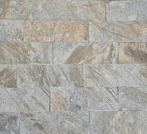 Kamień elewacyjny-dekoracyjny kwarcytowy Deoli Green Brick 10x30