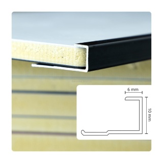 Listwa aluminiowa PA10 czarna wykończeniowa / dekoracyjna