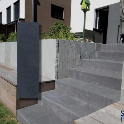 Palisada | Obrzeże Wapienne Kadappa Black Limestone 100x20x5 cm