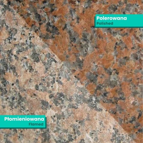 Parapet Stopnica granitowa Maple Red polerowana G562 150x33x2